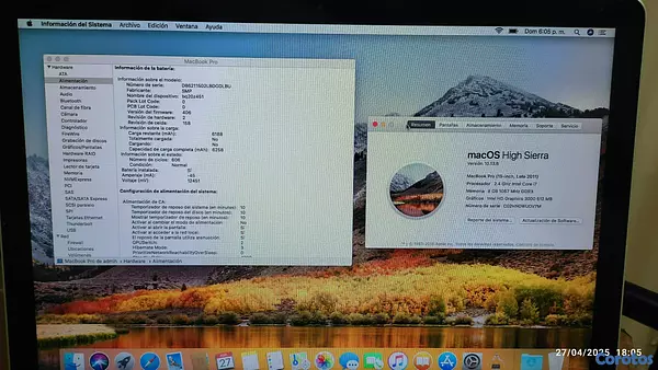 computadoras y laptops - Macbook Pro 2011 --- 15" Pulgadas 8