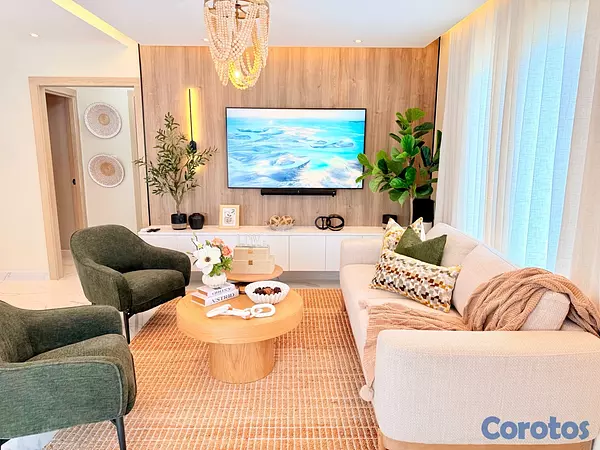 casas vacacionales y villas - casa dentro de residencial privado con piscina en boca chica  2