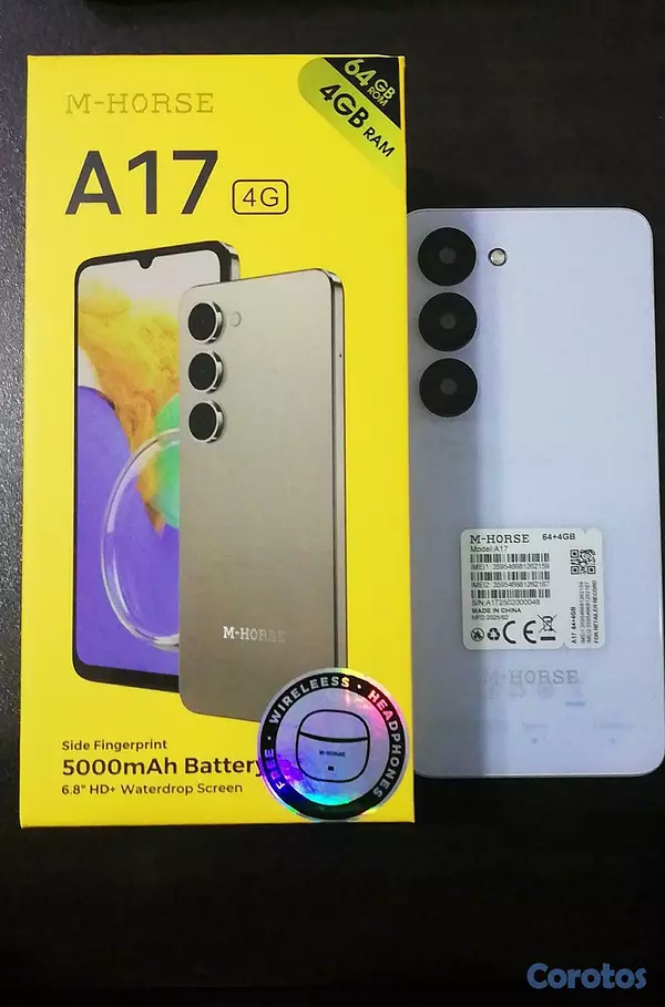 celulares y tabletas - TELEFONO M HORSE A17 64 + 4GB Rápido y Elegante 1