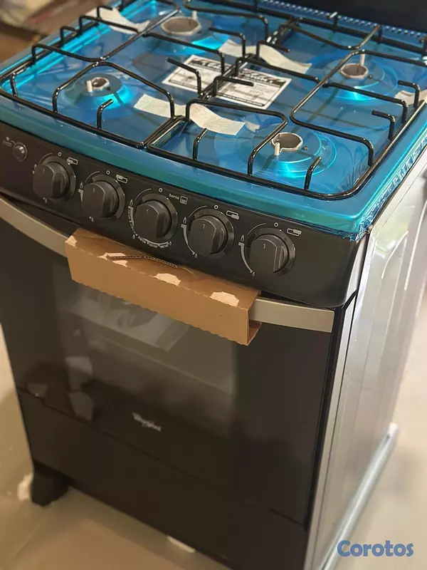 electrodomesticos - Estufa Whirlpool Negra 24 pulgadas, tope cristal 4