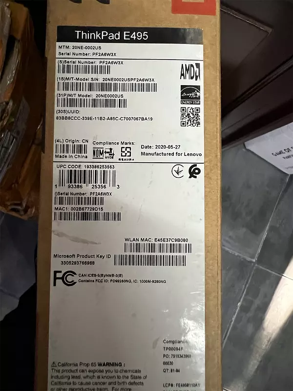 computadoras y laptops - Lenovo ThinkPad E495 - Laptop Full HD de 14 pulgadas. Nueva 3
