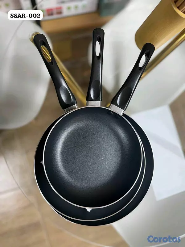 cocina - Set de sarten antiadherente de 3 piezas de la Marca princeware código: SSAR-002  2