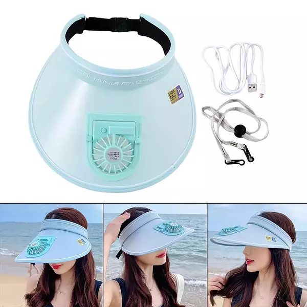 otros electronicos - Gorra con abanico. Visera con abanico  2