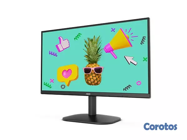 computadoras y laptops - MONITOR AOC, ULTRASLIM 22 pulgadas  HDMI  FHD 1920X 1080, BORDERLESS 3
