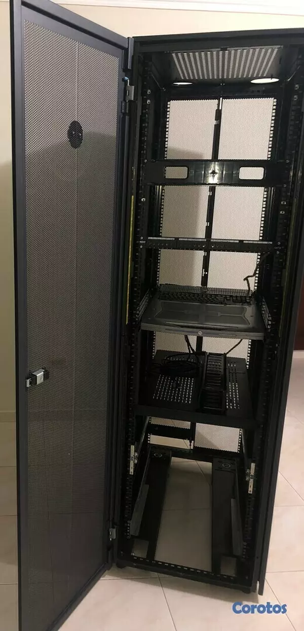 equipos profesionales - Dell 4210 Server Rack 42U modelo PS38S 19, Cerrado.+KVM Switch modelo #PDJCN 17 6