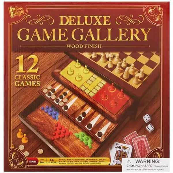 juguetes - Anker Play Juego de Mesa 12 en 1 DAMAS CHINAS AJEDREZ ETC 5