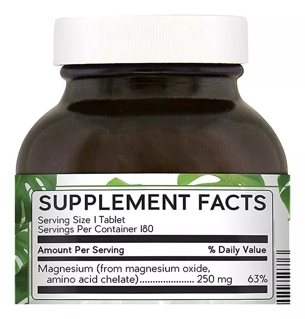 Salud y Equipamiento Médico - Quelado De Magnesio 250mg Nature 2