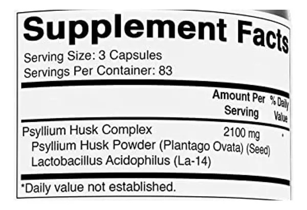 Salud y Equipamiento Médico - Brieofood Psyllium 2100 mg 2