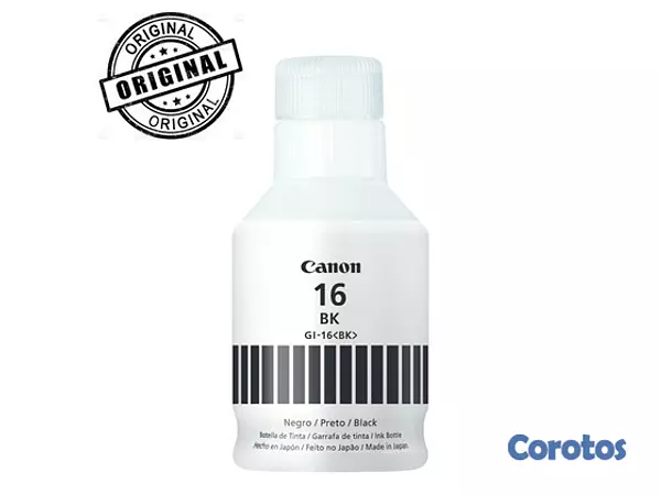 impresoras y scanners - BOTELLA DE TINTA CANON GI-16 NEGRO, 70ML, COMPATIBLE CON MAXIFY: GX 3010, GX4010
