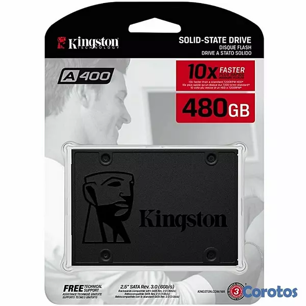 computadoras y laptops - DISCO DE ESTADO SOLIDO KINGSTON 480GB, SATA3, LECTURA: 500MB/S, ESCRITURA 450MB/