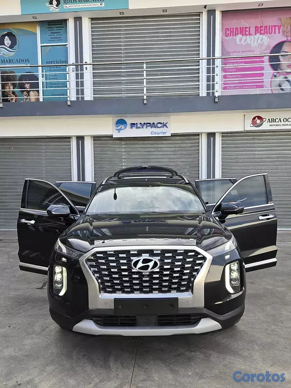 jeepetas y camionetas - HYUNDAI PALISADE 2019 NEGRO GASOLINA 4
