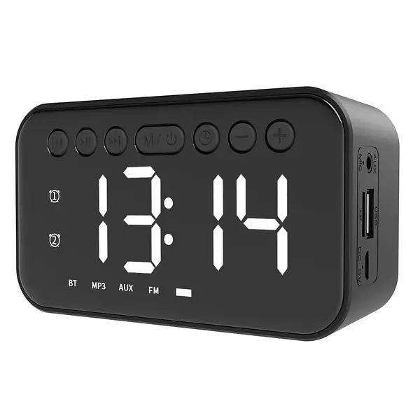 otros electronicos - Reloj despertador con bocina y musica FM Radio 2