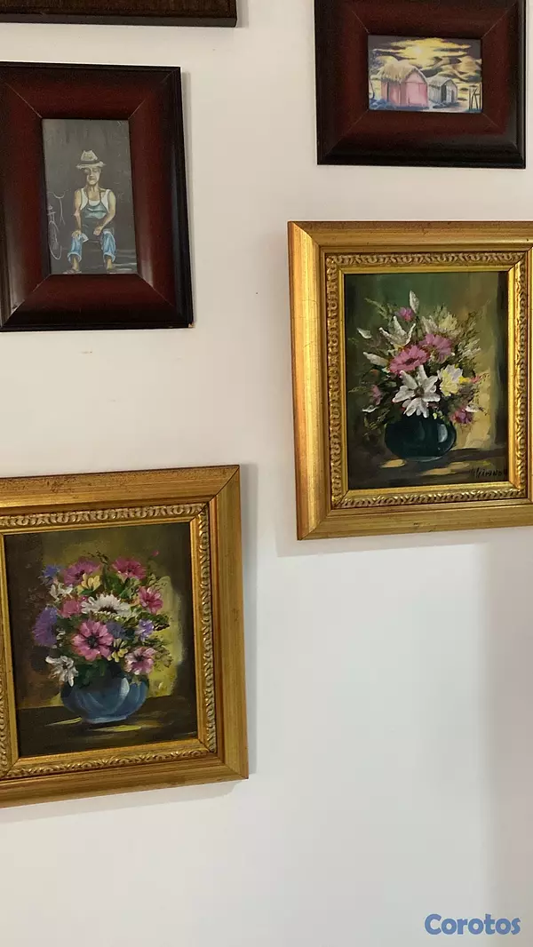decoración y accesorios - cuadros antiguos arte en óleo  2