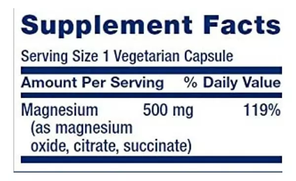 Salud y Equipamiento Médico - Citrato De Magnesio 500mg Life 2