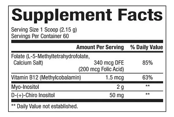 Salud y Equipamiento Médico - Inositol 129g Bioclini Naturals 2