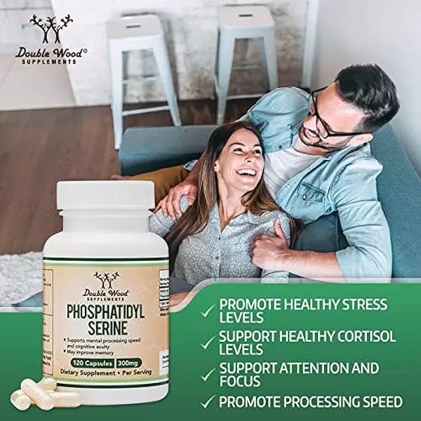 Salud y Equipamiento Médico - Fosfatidilserina 300 Mg Por Porcion, Fabricado En Los Ee. Uu 2