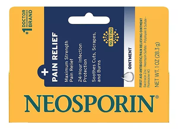 Salud y Equipamiento Médico - Crema Unguento Neosporin + Pain Relief  1 Oz 2