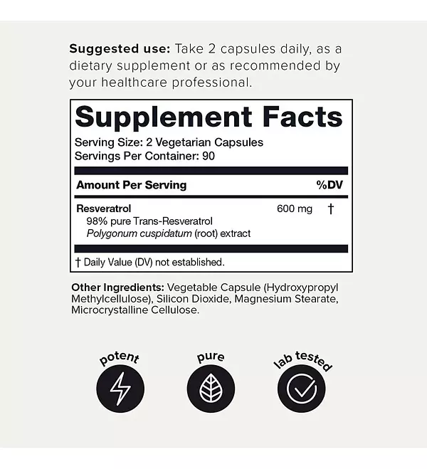 Salud y Equipamiento Médico - Resveratrol 180 Capsulas Toniiq - - Unidad 2