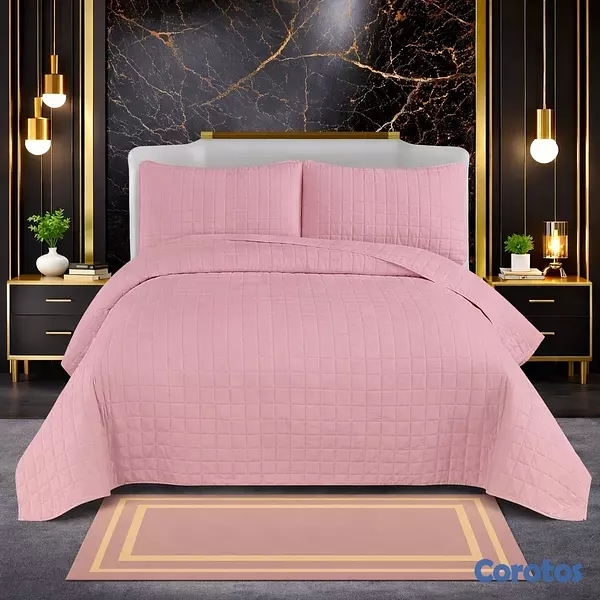 decoración y accesorios - juego de cobertor 4 piezas para cama de 60 4