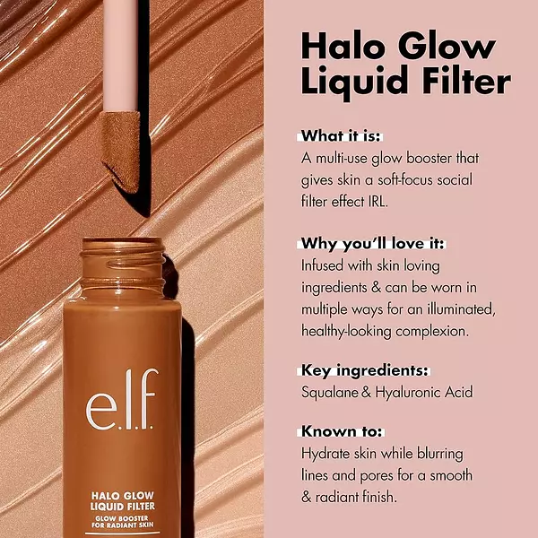 Salud y Equipamiento Médico - E.l.f. Halo Glow Liquid Filter, Potenciador De La Tez Para U 3