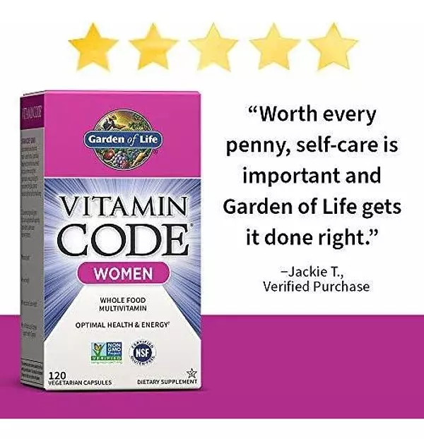 Salud y Equipamiento Médico - Garden Of Life Multivitaminico Para Mujeres, 120 Capsulas, A 4