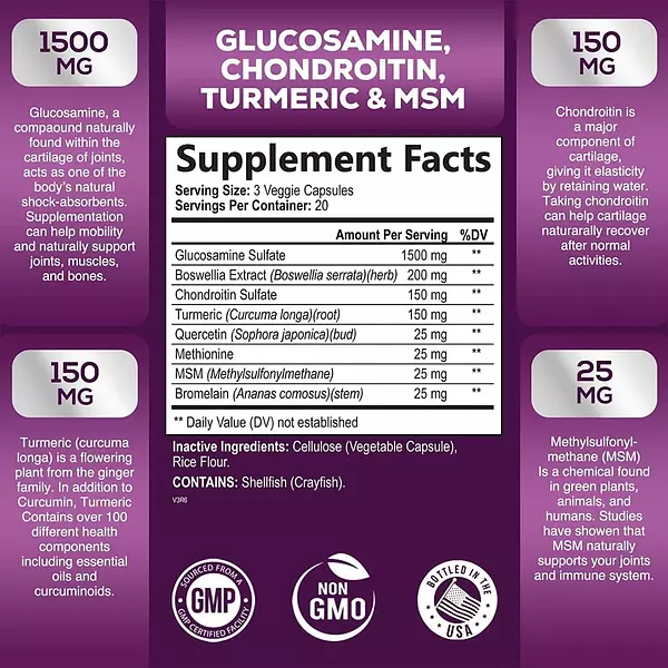 Salud y Equipamiento Médico - Glucosamina 2100 Mg Health Nutrition 2