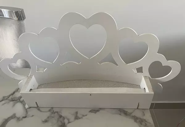muebles - Corona y mosquitero de madera para cuna.  2