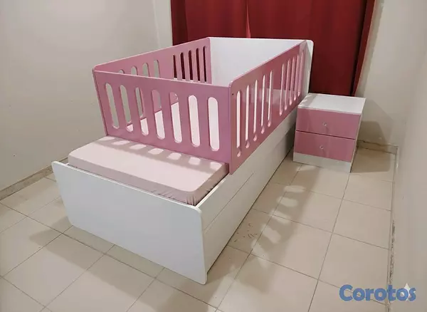 muebles y colchones - Cama cuna tamaño twin 39" 3
