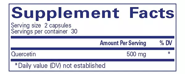 Salud y Equipamiento Médico - Quercetina 60 Cápsulas - Pure 2