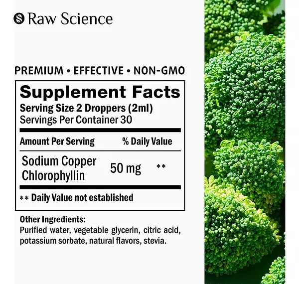 Salud y Equipamiento Médico - Clorofila 1500 Mg S Raw Science 2