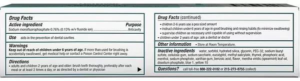 Salud y Equipamiento Médico - Crema Dental Listerine Essential Care Fluoride Menta 2