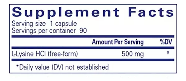 Salud y Equipamiento Médico - L-lisina - Pure Encapsulations 2