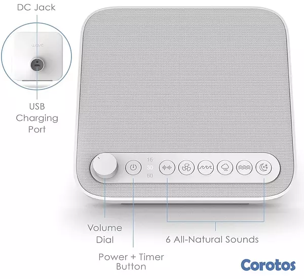 otros electronicos - Máquina de sonido blanco/white noise para dormir 8