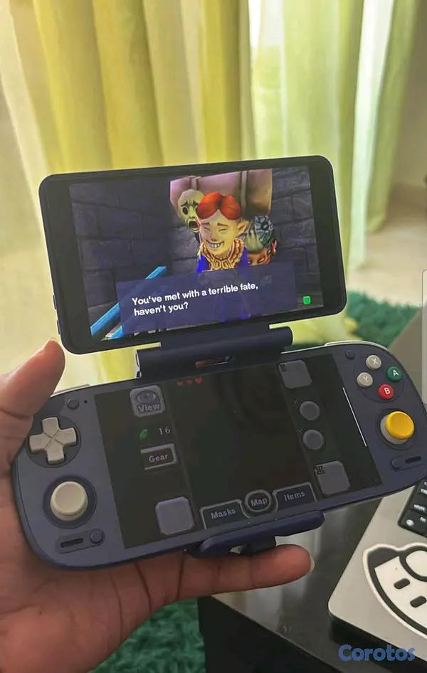 consolas y videojuegos - Retroid pocket 5 con dual screen bulto y agarre 4