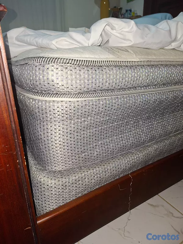 muebles y colchones - JUEGO DE HABITACION CON 2 MESITAS DE NOCHE Y COLCH 7