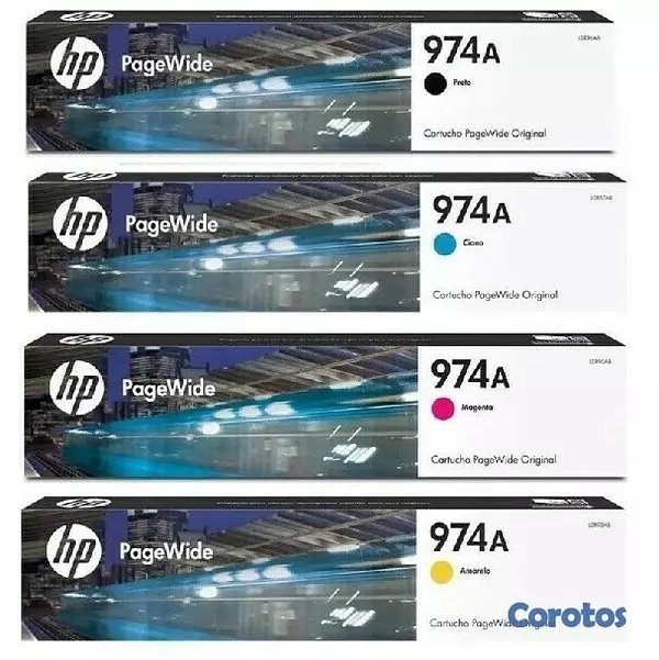 impresoras y scanners - CARTUCHO HP 974 -EN TODOS LOS COLORES - PARA IMPRESORA HP PAGEWIDE 