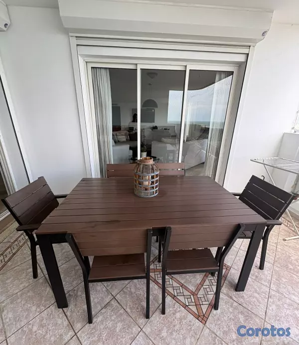 herramientas, jardines y exterior - 2 juego de  comedor de  terraza  o patio  6 sillas 8