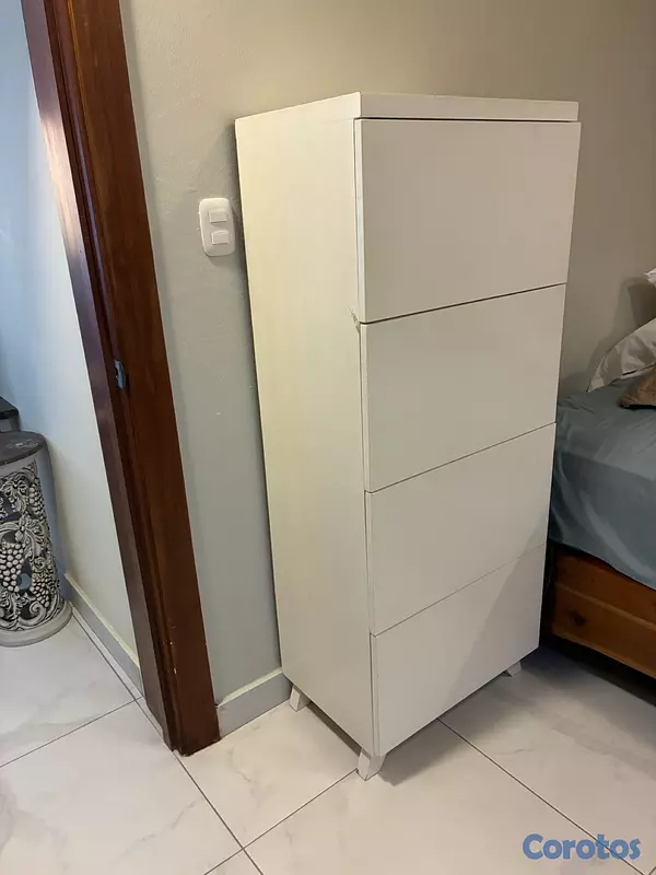 muebles y colchones - Gavetero alto IKEA blanco de 4 gavetas 3