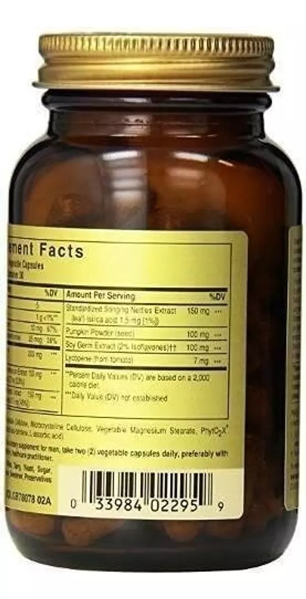 Salud y Equipamiento Médico - Prostate Support Golds Specific Solgar 60 Caps Prostata 4
