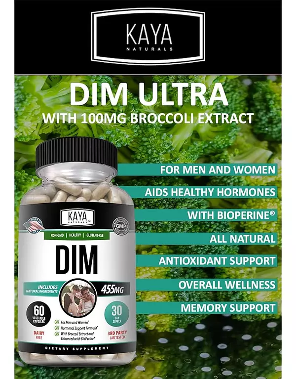 Salud y Equipamiento Médico - Kaya Naturals Dim Ultra (60 Cápsulas) | Suplemento Dim Para 4