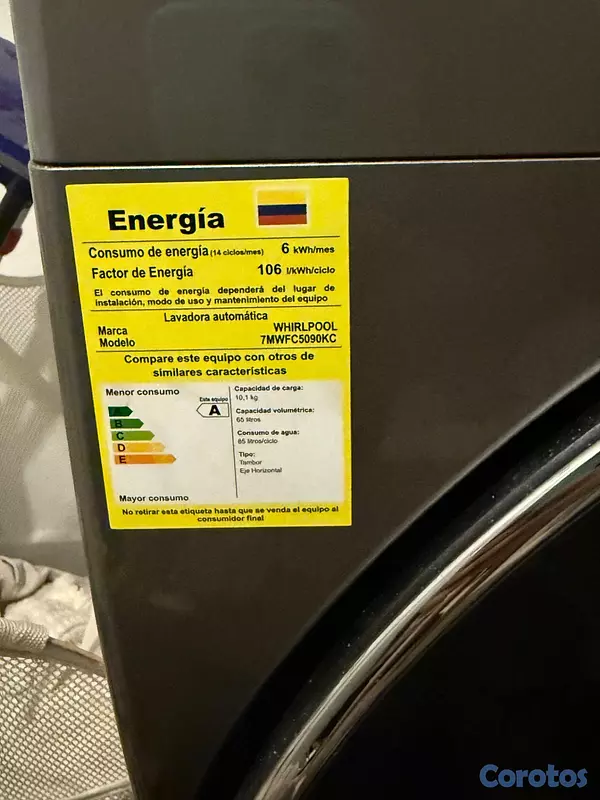 electrodomesticos - Lavadora/Secadora 2 en 1 Whirpool 10kG - Excelente 5