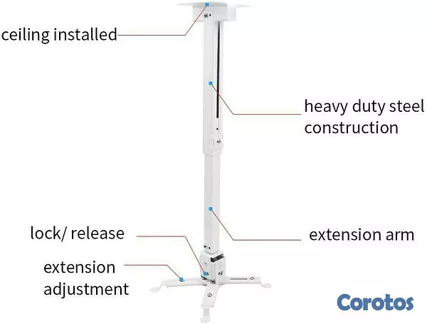 equipos profesionales - Soporte base de proyector stand soporte de techo de pared extensible 6