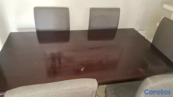muebles y colchones - juego de comedor 6 sillas 2