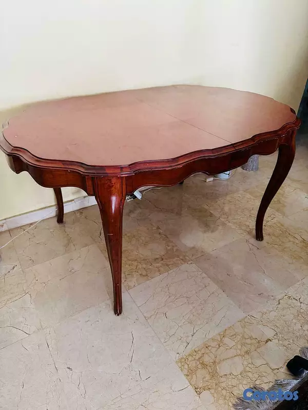 muebles y colchones - Mesa Queen Anne / Luis XV expandible capacidad para 6 silla u 8 personas 1