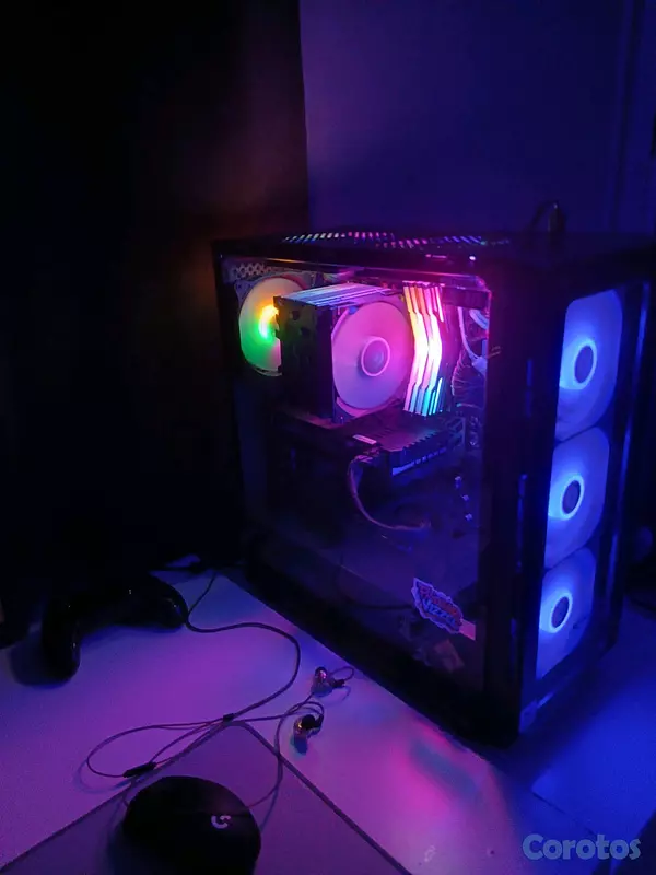 computadoras y laptops - “PC GAMER COMPLETA + DOBLE MONITOR + PERIFÉRICOS 🔥Negociable 
 3