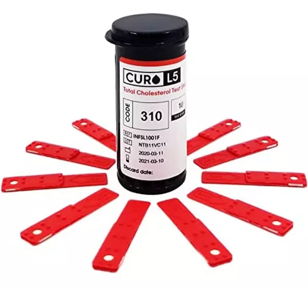 Salud y Equipamiento Médico - Tiras Prueba Colesterol En Sangre Curo L5 2