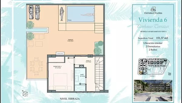 penthouses - Bayahibe - Penthouse de 2 habitaciones amueblado 8