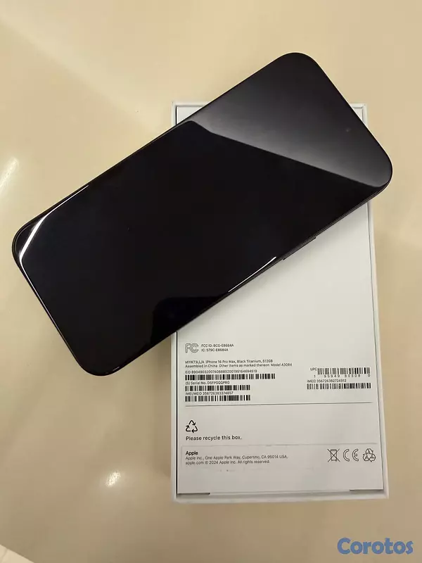 celulares y tabletas - iPhone 16 Pro Max 512GB Black Titanium 2