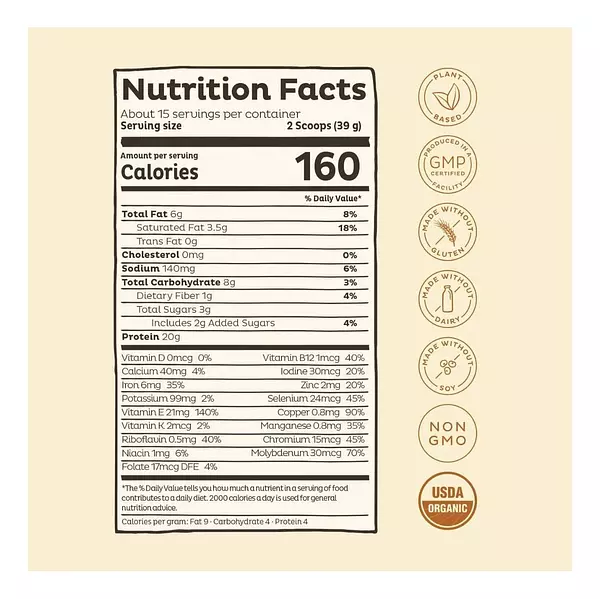 Salud y Equipamiento Médico - Kos Proteína Orgánica - 555 G - Unidad 2