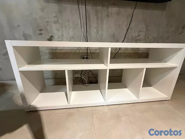 muebles y colchones - Mueble televisión Kallax blanco  5